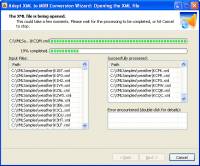 Adept XML to MDB Conversion Wizard screenshot