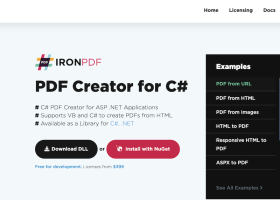 Create PDF in C# screenshot