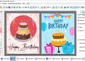 Birthday Cards Designing Software screenshot