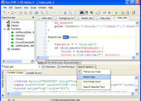 Dev-PHP screenshot