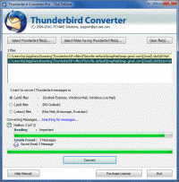 Convert Thunderbird Mail to Outlook screenshot