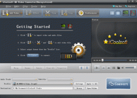 iCoolsoft HD Video Converter screenshot