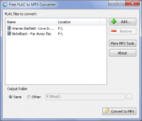 Free FLAC to MP3 Converter screenshot