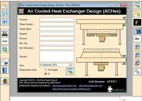 Air Cooled Heat Exchanger Design screenshot