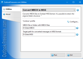 Convert MBOX to MSG for Outlook screenshot