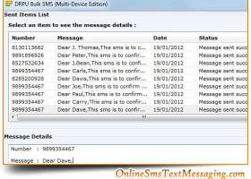 Mobile SMS Applications screenshot