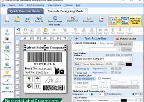 Warehousing Barcode Labels Maker screenshot