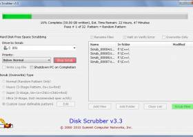 Hard Disk Scrubber screenshot