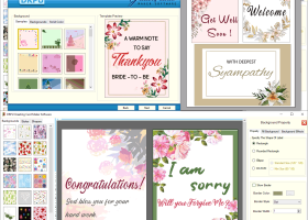 Excel Greeting Cards Maker Application screenshot