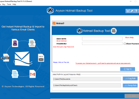 Outlook.com Backup Tool screenshot