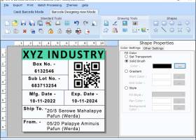 Warehousing Barcode Creating Software screenshot