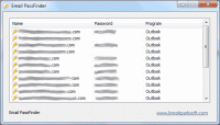 Email PassFinder screenshot