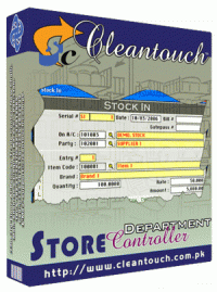 Cleantouch Store Department Controller screenshot