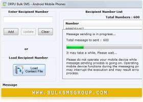 Android Bulk SMS screenshot