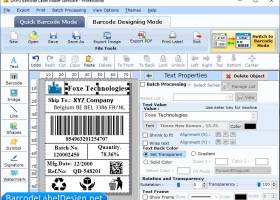 Barcode Label Design Program screenshot