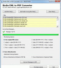 EML to PDF Converter screenshot