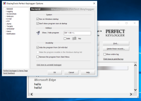 BlazingTools Perfect Keylogger screenshot