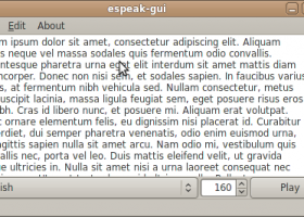 eSpeak screenshot