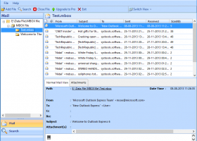 MBOX file Viewer Software screenshot