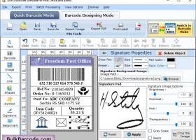 Postal and Banking Barcode Software screenshot