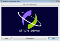 AnalogX SimpleServer:Shout screenshot