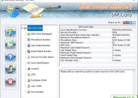 SIM Card Data Recovery Tool screenshot