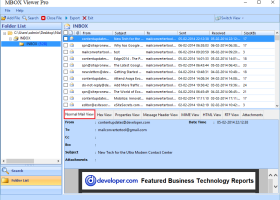 MBOX to PDF With Attachments screenshot