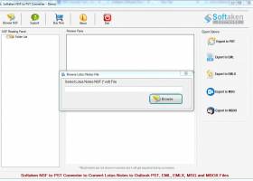 Softaken NSF to PST Converter screenshot