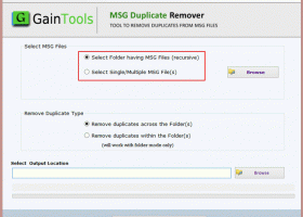 GainTools MSG Duplicate Remover screenshot