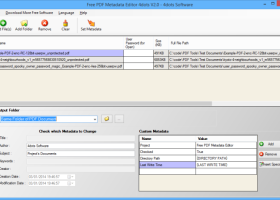 Free PDF Metadata Editor screenshot