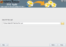 SysInfoTools PST Split screenshot