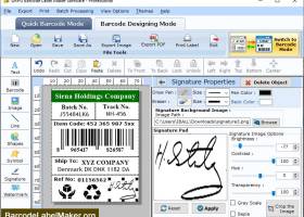 2D Barcode Label Maker Program screenshot