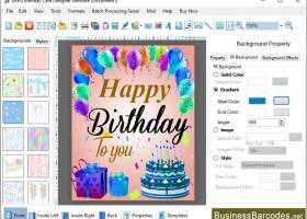 Software for Birthday Card screenshot