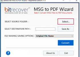 Save Outlook Message as PDF File screenshot