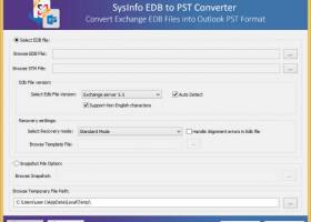 SysInfoTools EDB to PST Converter screenshot