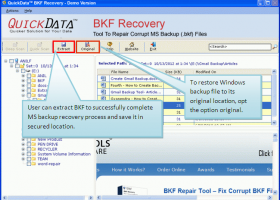 MS Backup Recovery screenshot