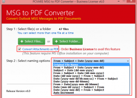 Outlook Save Email to File PDF screenshot
