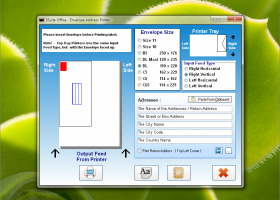 SSuite Envelope Printer screenshot