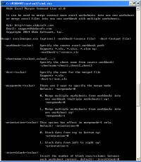 Okdo Excel Merger Command Line screenshot