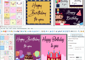 Custom Birthday Card Designing Software screenshot