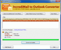 Convert IncrediMail to PST File screenshot