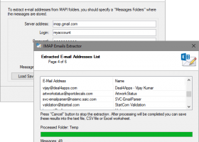 IMAP Emails Extractor screenshot