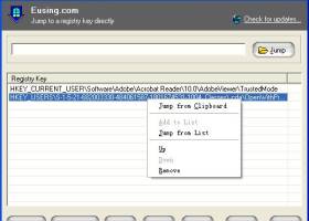 Free Registry Jump screenshot