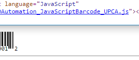 JavaScript UPC EAN Generator screenshot