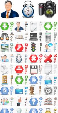 1370 professional icons - vista icons style screenshot