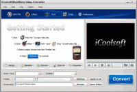 iCoolsoft BlackBerry Video Converter screenshot