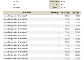 Consulting Invoice Template screenshot