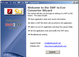 BullrushSoft Swf2exe Converter screenshot