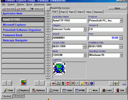 Software Organizer Deluxe screenshot