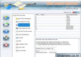 SIM Card Data Undelete Software screenshot